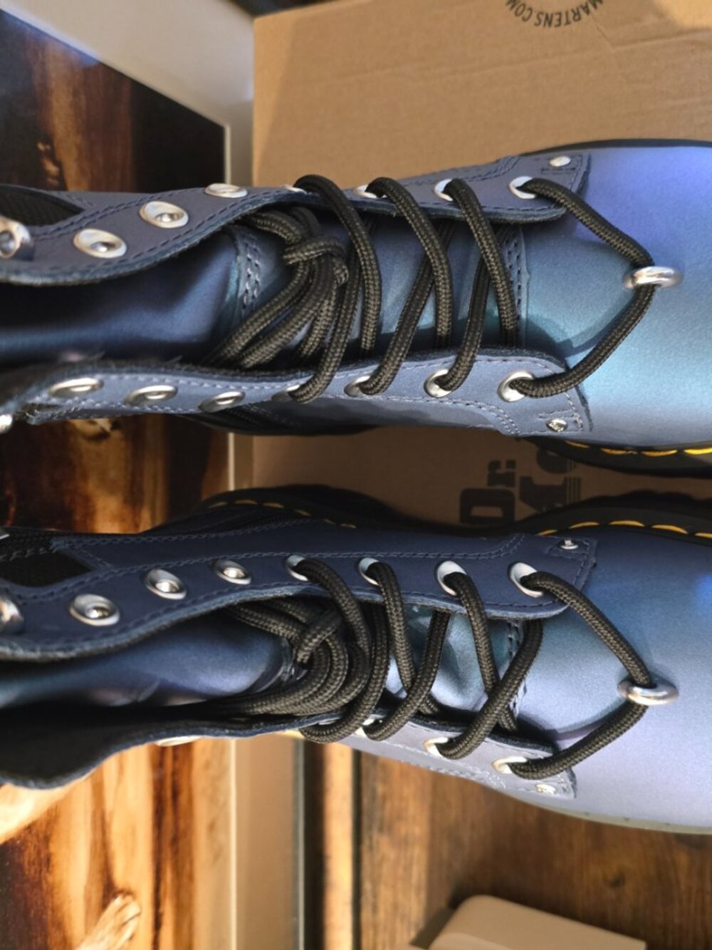 Dr. Martens Jadon II Hardware HDW Platforms Deep Blue Women's Sz 6 US NEW - Picture 4 of 16